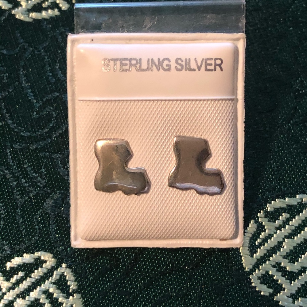 Louisiana sterling silver earrings